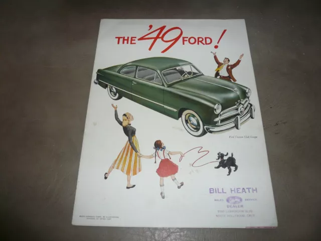 1949 Ford Sales Brochure Foldout Style - Vintage Original