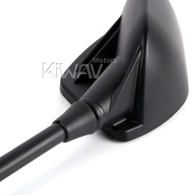 rétroviseurs noir big wider view FIN style pour Honda Suzuki Ducati Kawasaki 3