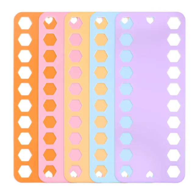 5 tarjetas organizadoras de hilo dental bordado 5 colores 20 posiciones para artesanía de coser