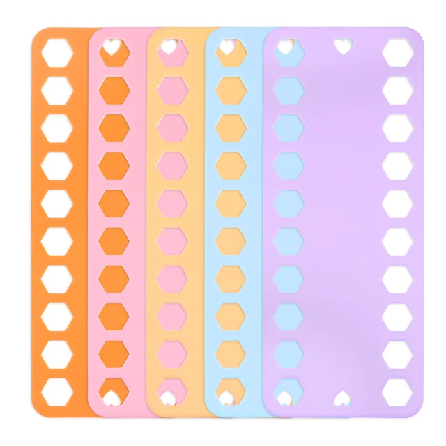 5 tarjetas organizadoras de hilo dental bordado 5 colores 20 posiciones para artesanía de coser