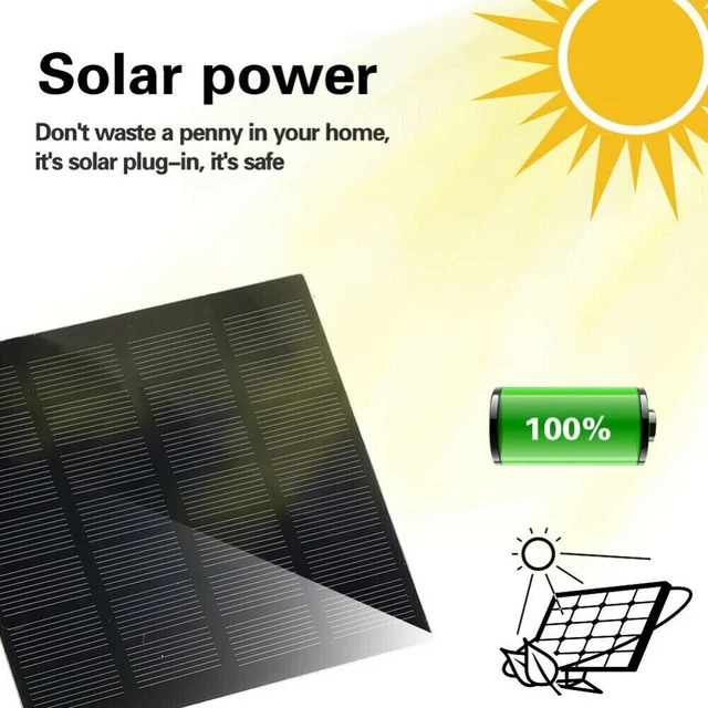 Water Fountain Pool 3 Spray Heads Water Pump Solar Panel Aquarium fountain