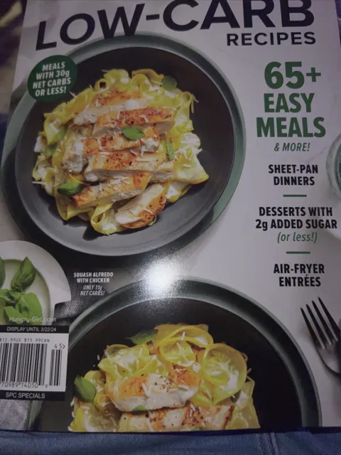HUNGRY GIRL MAGAZINE Low Carb Recipes 2024 LISA LILLIEN 65 Easy Meals ...