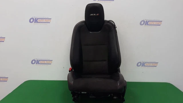 13 Chevy Camaro Zl1 Seat Assembly Power Front Left Driver Black Leather Suede