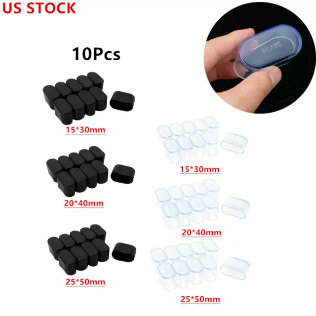 10Pcs Oval Rubber Furniture Foot Chair Leg End Caps Covers Tips Floor,Protectors