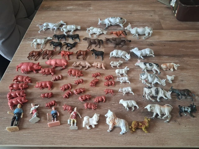 Lot De Animaux De Plomb Ancien & Jouet & Afrique & Zoo