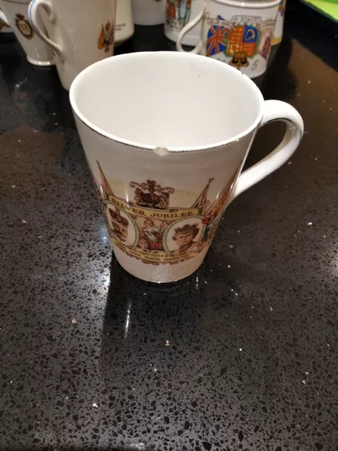 King George V And Queen Mary Silver Jubilee Mug Wagstaff & Brunt
