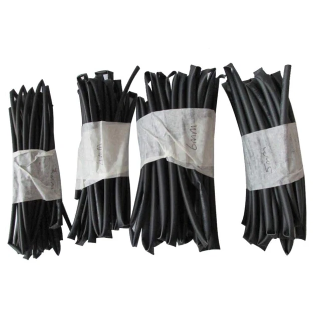 Confezione assortimento tubi termoretraibili 4 pezzi 1 m ogni 3 6 mm dimensioni