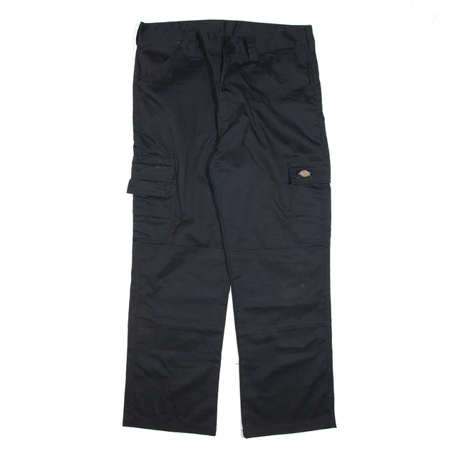 DICKIES Pantaloni Dritti Doppio Ginocchio Nero Regolari W34 L29