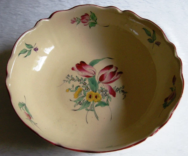 Gand Saladier Faience Keller Et Guerin Luneville