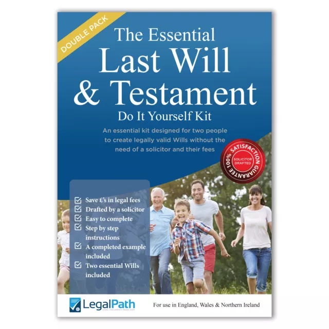 Double Essential Last Will & Testament DIY Will Kit - 2024 Version - LegalPath