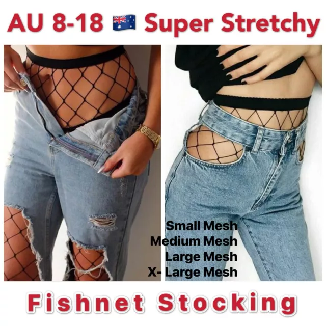 Plus Size 8-18 Pantyhose Black Fence Net Sexy Lingerie Fishnet Nylon Lace Tights