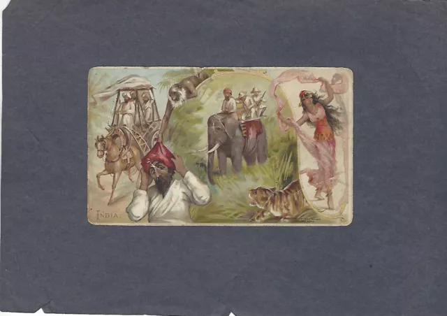 1893 Arbuckle Bros Ariosa Coffee Victorian Trading Card -India #33