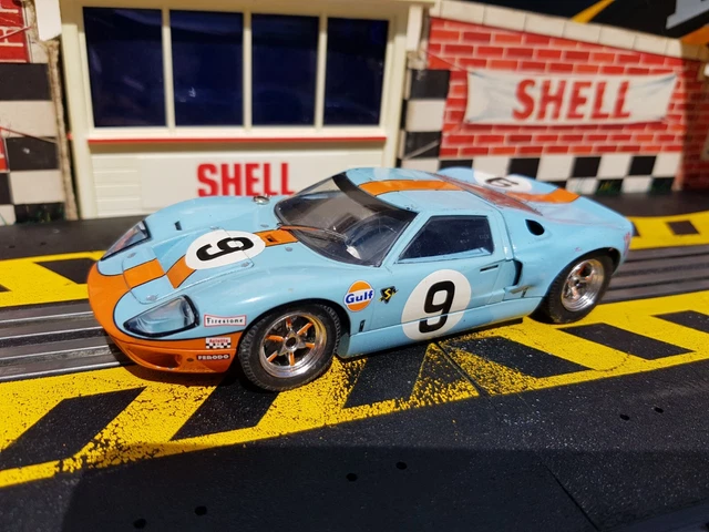 VINTAGE SCALEXTRIC FORD GT40 MkII 1968 LE MANS No9 C2403 GULF TESTED ...