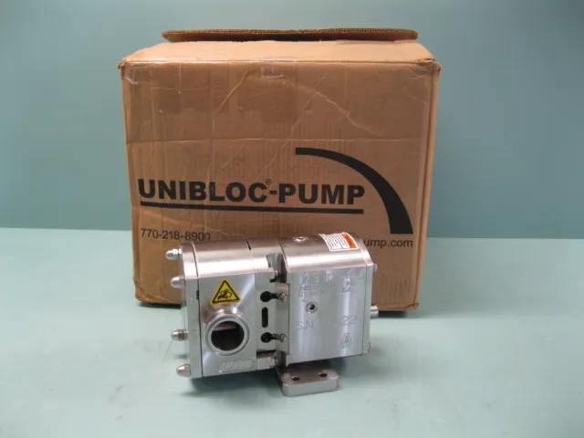 1-1/2" Unibloc PD 350 Series Sanitary SS Lobe Pump E5