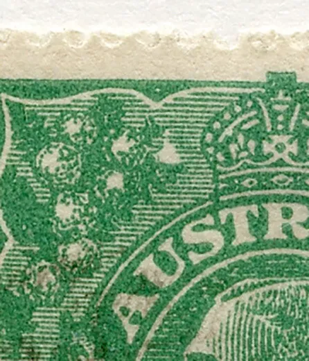 KGV 11/2d Acsc 88(16)e SINGLE WMK *EIGHT WATTLES AT LEFT 16L7* VFU VARIETY.