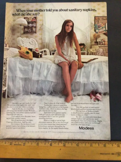 1988 Maxithins Pads Panty Shields PRINT AD Can Be Most Important