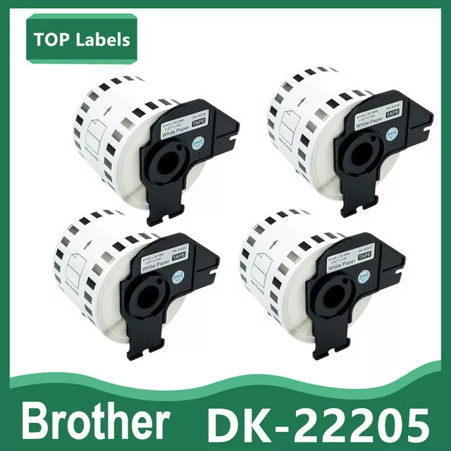 Etiketten Kompatibel für Brother DK-22205 P-touch QL-500 QL-700 62mm x 30,48m