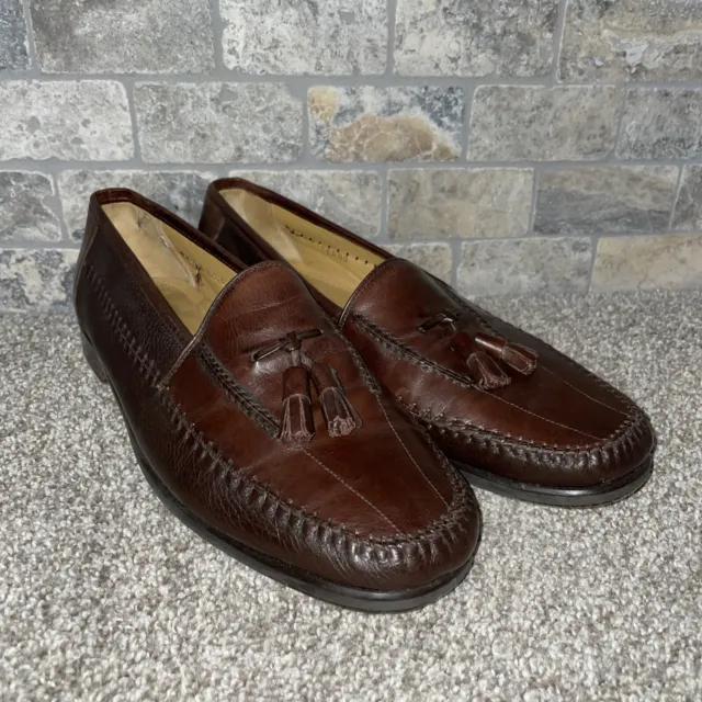 MEZLAN BROWN LEATHER loafers mens 9 $34.99 - PicClick