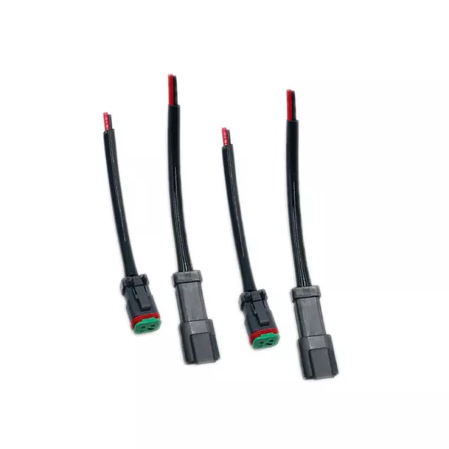 4x Heavy Duty Deutsch DT DTP Male/Female Adapters Connectors Pigtails Wiring A2