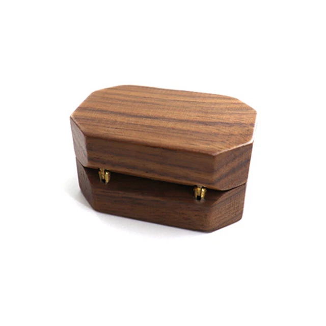 Walnut Wood Jewelry Box Ring Storage Ring Holder Rustic Wedding Ring Box Ts