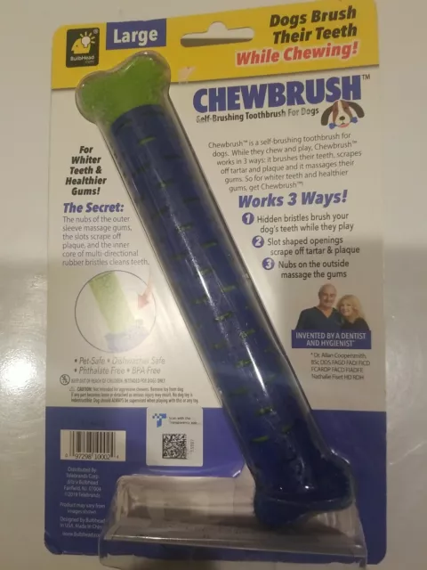 ChewBrush  As Seen On TV  For Dog Blue  Self Brushing Toothbrush*FREE SHIPPING