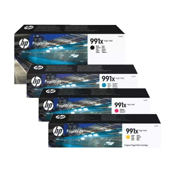 Genuine Original HP 991X PageWide Ink Cartridge Full Set **NEW IN BOXES**