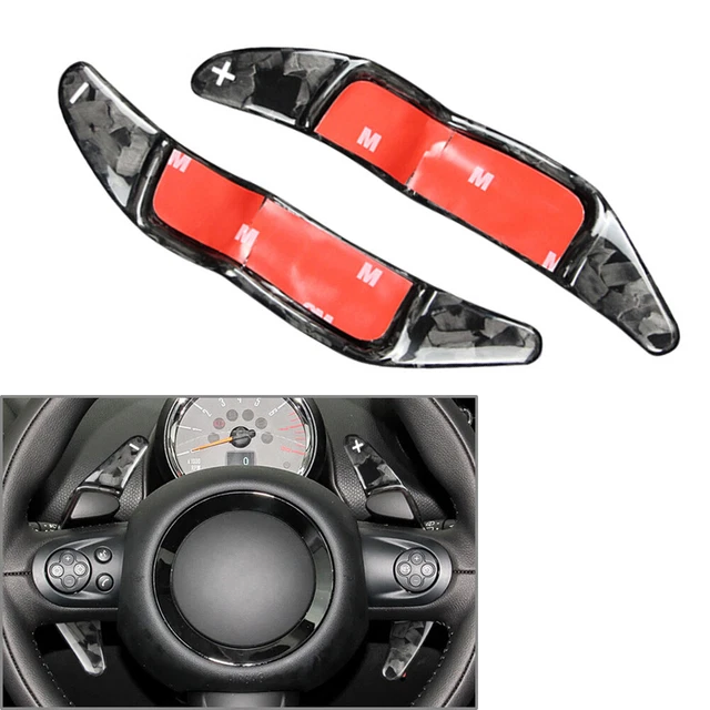 Coprivolante BMW Mini F55 F56 Copritelaio Volante Auto Per BMW Mini Cooper F55 F56 2016-2020 - 3 Pezzi, Fibra Di Carbonio Nera Fibra Carbonio - 11