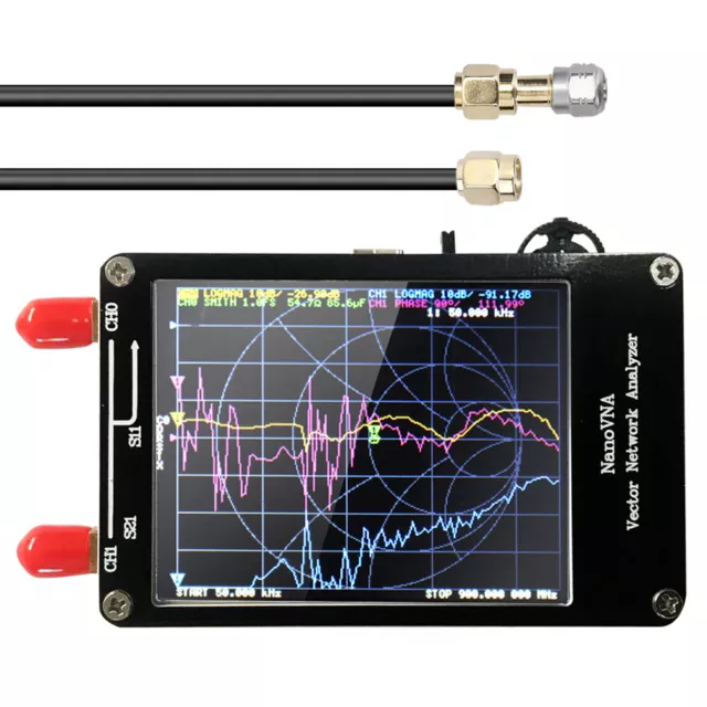 Handheld Vector Network Analyzer 50-900MHz Digital Display Touching Screen I4E4