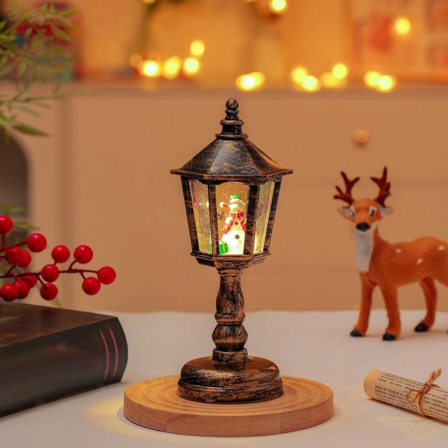 Lampadaire 180 Cm Lanterne Père Noël Lumineuse Et Musicale