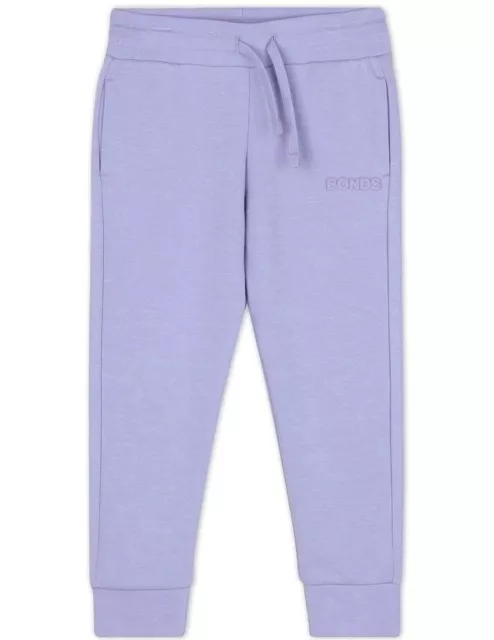 Bonds Kids Tech Sweat Trackie Pants Cotton Pale Iodine