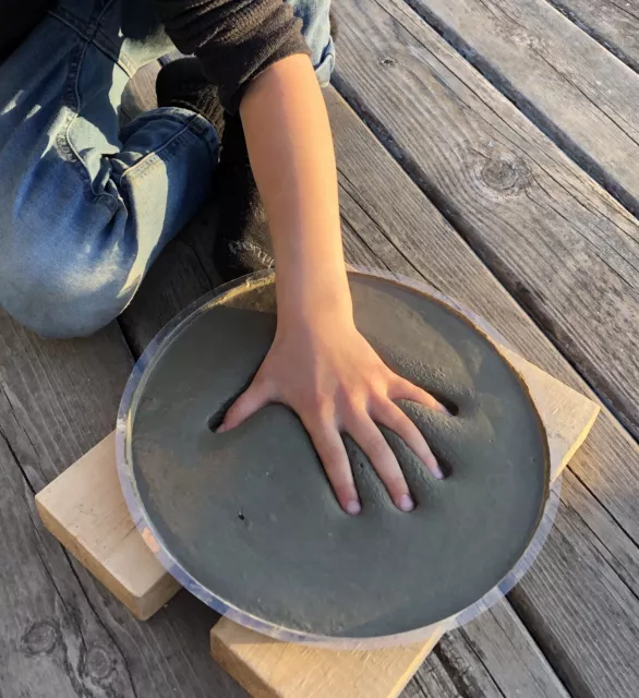 DIY Stepping Stone Kit, Handprint, Footprint, Pawprint, Make Your Own 10-Inch