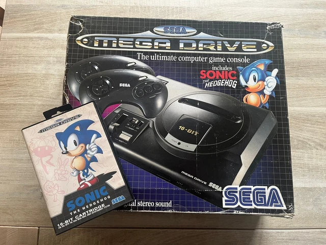 CONSOLE SEGA MEGADRIVE en Boîte Avec Jeu Sonic The Hedgehog Rare ...