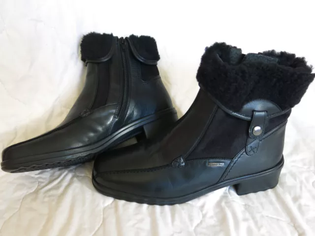 schöne Damenstiefeletten von Gabor, Gr. 40 bzw. 6 1/2, Neuwertig, schwarz, Leder