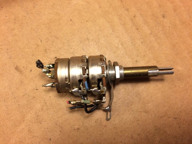 Coppia Di Potenziometri Vintage Stackpole 500k Ohm Del 1974 Per Chitarra, NOS - Foto 2