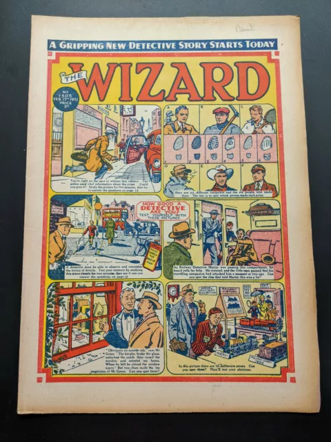 Wizard Comic No 1305, Febuary 17th 1951, D.C. Thomson, FREE UK POSTAGE