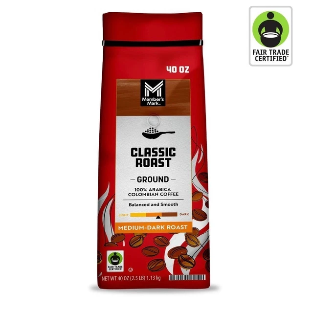 CAFÉ MOLIDO TOSTADO oscuro medio clásico Members Mark Columbian