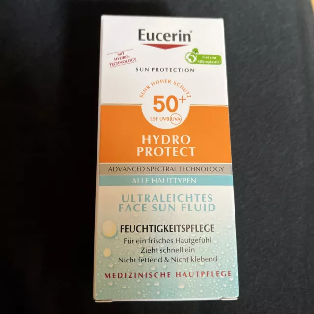 Eucerin Hydro Protect Face Sun Fluid LSF 50+, 50 ml, PZN 18201503