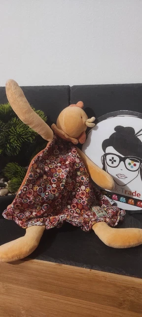 doudouhippopotame Les Zazous salopette jaune MOULIN ROTY