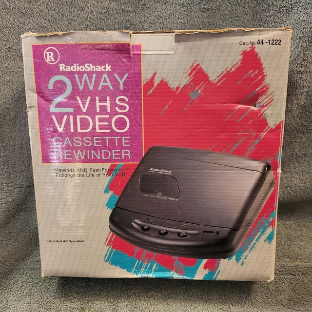 RADIO SHACK VHS Video Cassette Rewinder & Fast Forward 2Way Rewinder