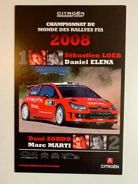Photo Signée François Duval – Citroën Monte-Carlo WRC 2005 – Rallye Loeb