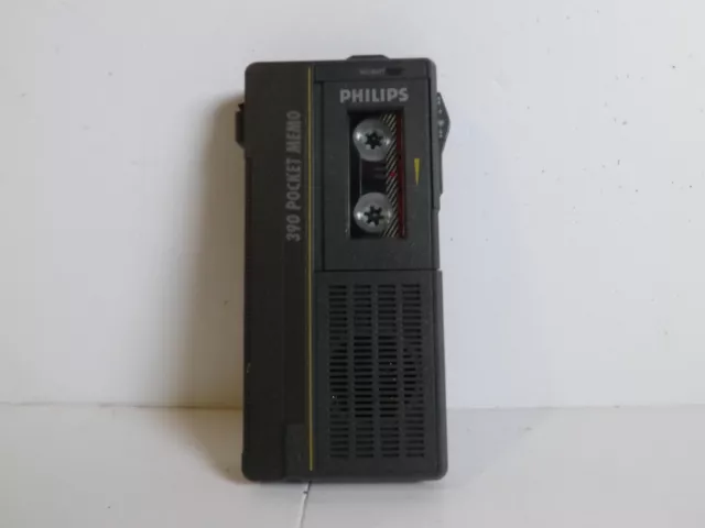 Vintage Rare PHILIPS Pocket Memo 390 Dictaphone Pocket Voice Recorder Working