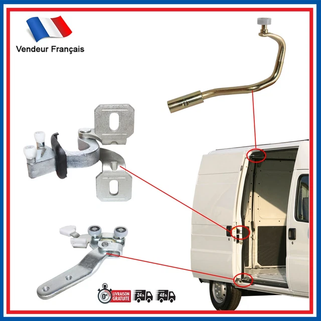 Kit Réparation Couvercle Fenêtre Coulissante VW T5 T6 - Code OE 7H0847781B Compatible Transporter Caravelle
