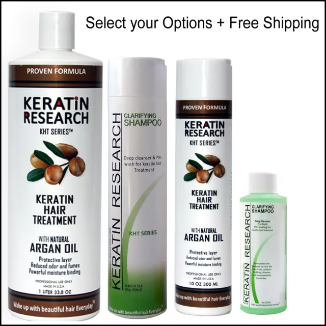 Brazilian Blowout Set Complete Keratin Treatment kit Option Keratin Research USA