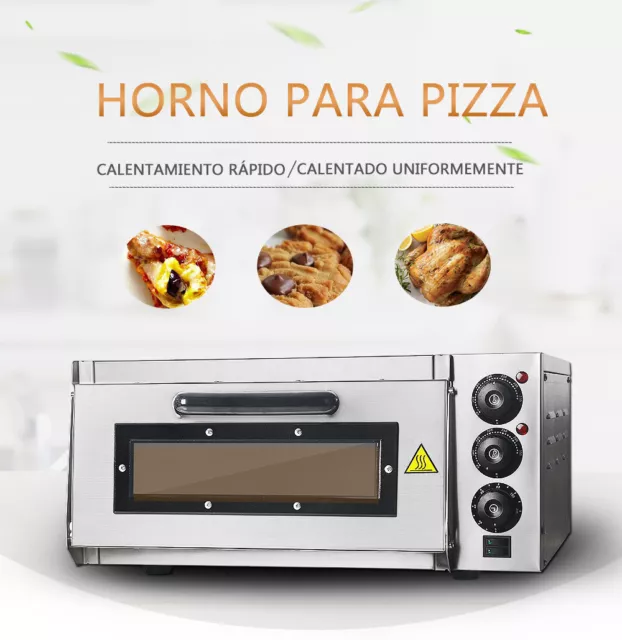 Horno de pizza eléctrico comercial Horno para hornear de una sola cubierta CE