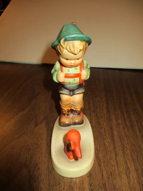 Goebel HUMMEL W.Germany 5" Figurine #6/0 SENSITIVE HUNTER TMK 5 Boy With Rabbit