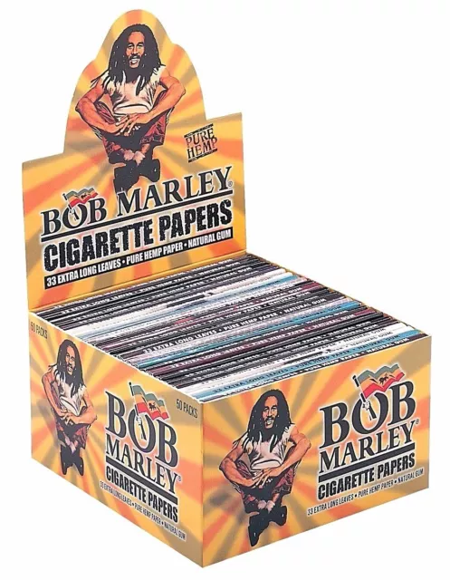 3 Boxen Smoking® Bob Marley King Size Papers aus Hanf 150 x 33 Blättchen