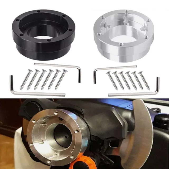 EMUKOEP 70mm Steering Wheel Adapter Plate Aluminium Alloy For G29 G920 13 14in Steering Wheel