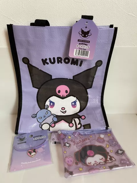 Sanrio My Melody Kuromi  Tote Bag  Pouch Mini  Charm 3sets