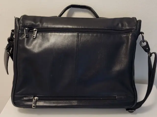TUMI Leather Laptop Briefcase Work Alpha Crossbody 2