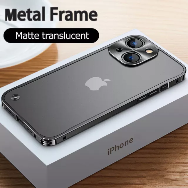 Metall Handy Hülle Für Apple iPhone 11 12 13 14 Pro Max Schutz Handy Case Tasche